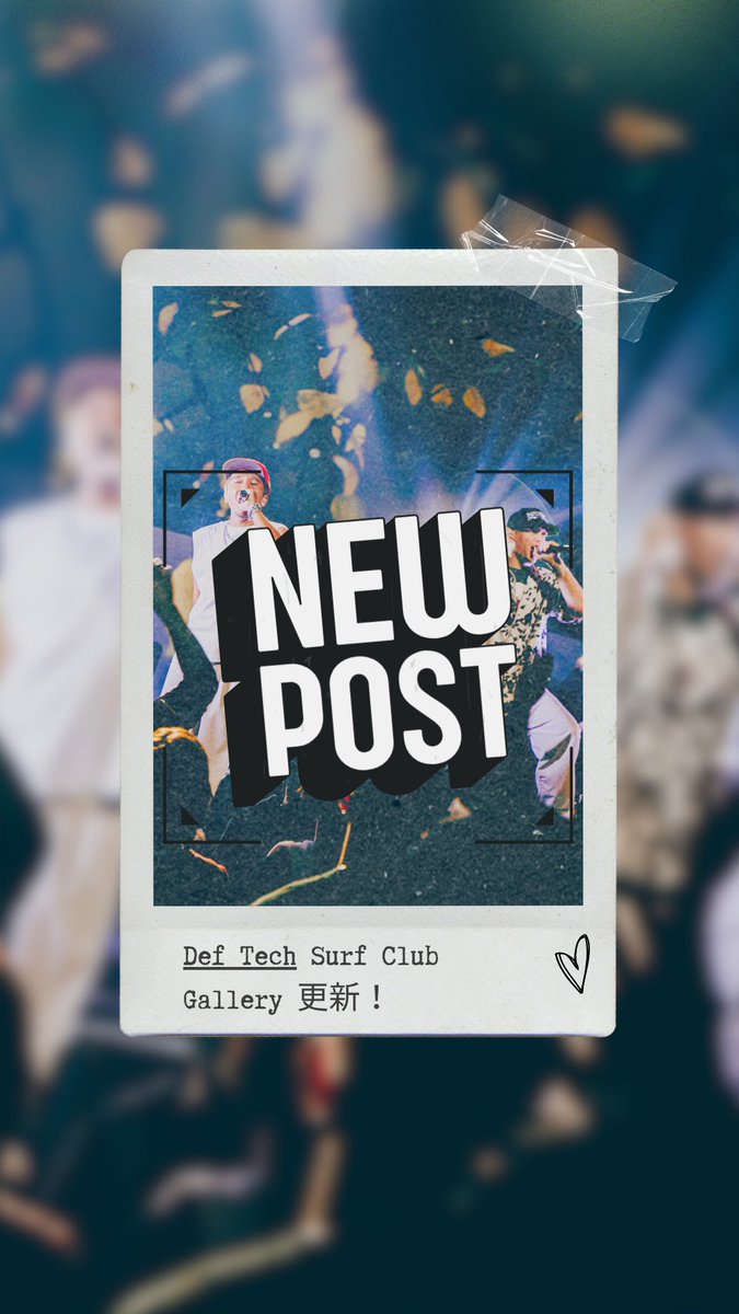 Def_Tech's tweet image. ╭━━━━━━━━━━━╮
💿#DefTech Surf Club♬
　Gallery更新！
╰━ｖ━━━━━━━━━╯

▼香川・広島・宮崎
deftech-m.com/gallery/

🎫チケット好評発売中
Def Tech “4ELEMENTS TOUR 2025”
deftech20th.jp/4elementstour2…

＝＝＝
2026年2月8日(日) 東京・日本武道館…