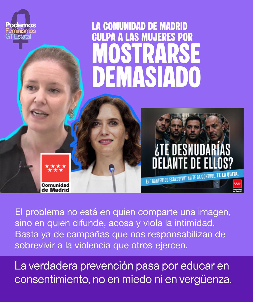 Grupo Trabajo Estatal de Podemos Feminismos tweet media