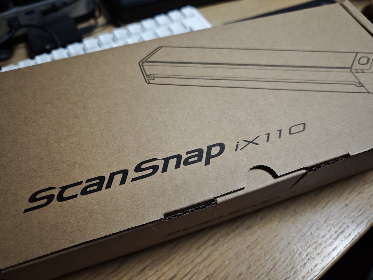 masakiishitani's tweet image. 私がScanSnapプレミアムアンバサダーということで、すでに発表されているiX110が先行でPFUから届いたので、早速セットアップ。やはり、このハンディサイズでUSB-Cで動くScanSnapは神としか！
#ScanSnap