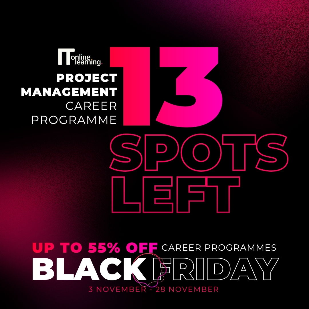 IT_PM_Training's tweet image. Our popular career programmes are almost at capacity.

Only 13 Project Manager and 10 Business Analyst spaces remain.

Enrol now to access premium support and exclusive savings before spaces run out.

shop.itonlinelearning.com