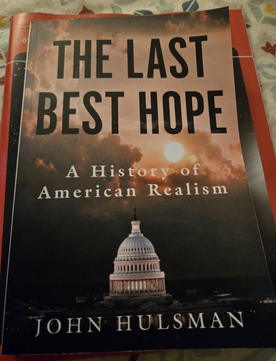 Just got my new copy of <a href="/JohnHulsman1/">John Hulsman</a> book about the History of Realism! There is a sorry need for realism in Foreign Policy decision making. Many thanks John.