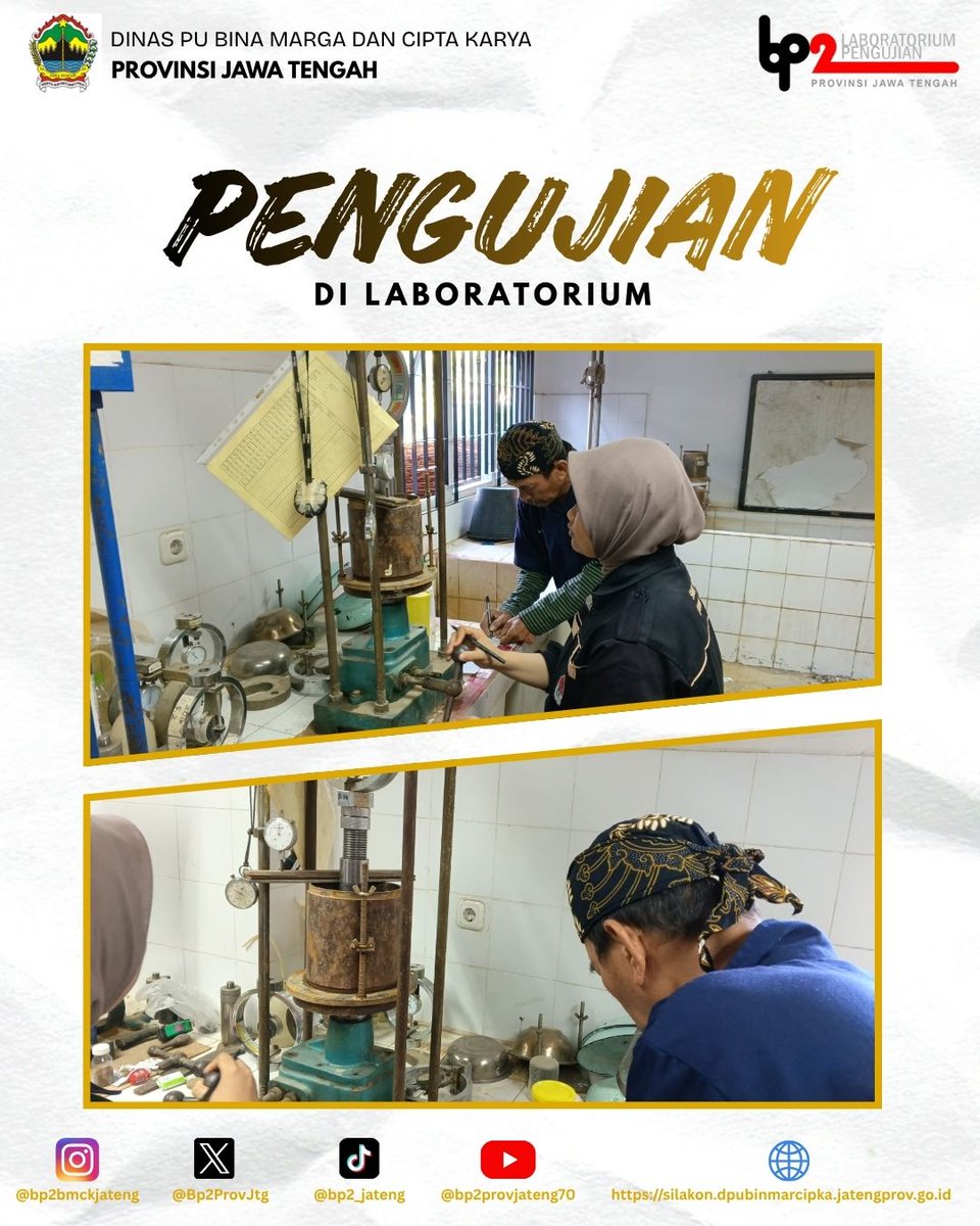 Bp2ProvJtg's tweet image. [Uji CBR Laboratorium]

#NgopeniNglakoni #AhmadLuthfi #Pengujian
@dpubmckjateng
@humasjateng
@provjateng
@DPRDJateng
