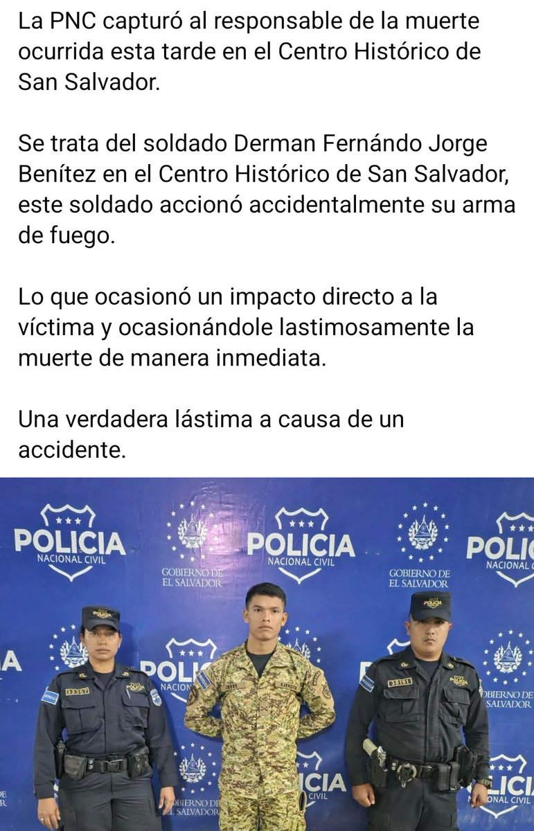 Tengo 2 preguntas,
La primera que hace un militar haciendo malarabares con un arma, la segunda ¿donde esta el video de la cámara que apunta al área donde cayó la víctima?
Acaso los militares no reciben entrenamiento para el uso de armas, no fue accidente, LA MATO