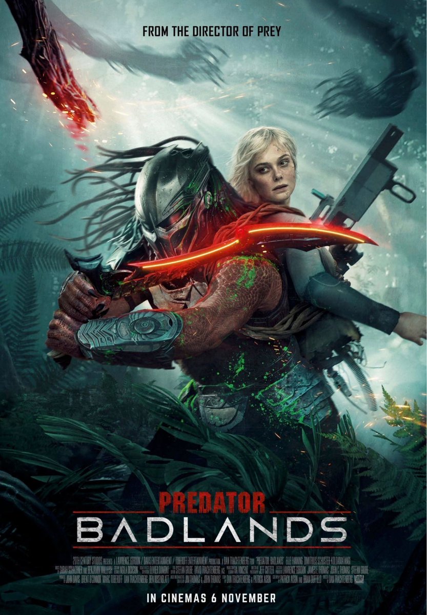#PredatorBadlands took a Hercules-esque warrior’s journey and elevated it into something special. Centering a film around a VFX alien that doesn’t speak English and still making him a compelling character is no easy task, but Dan Trachtenberg pulled it off. Elle Fanning’s
