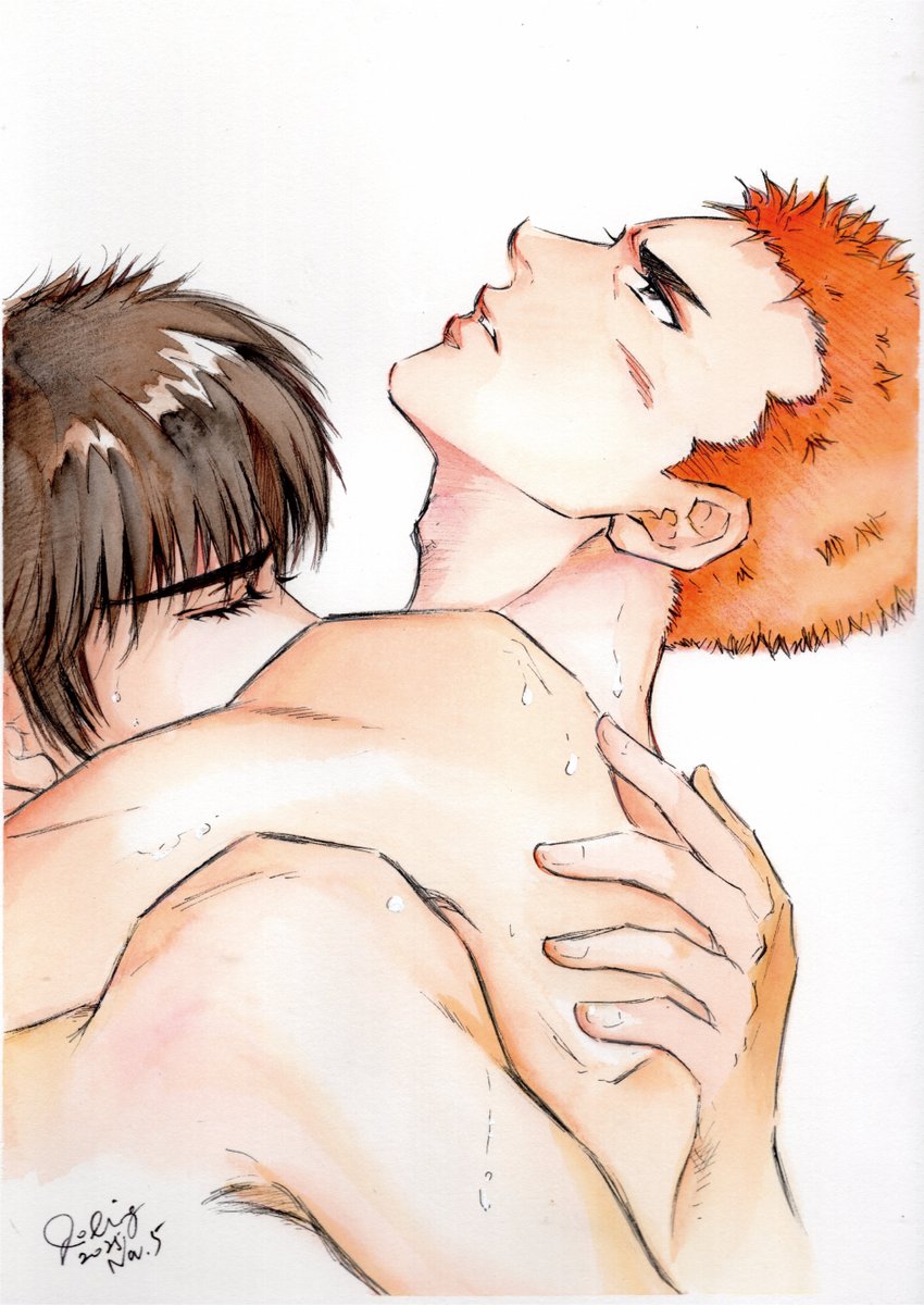 #楓櫻永絆♾️2.0 #Tú_me_completas_1110
#流花 #RuHana

委託我麻吉畫了一張第六感生死戀（英文片名：GHOST），趕死線今天送印。
所以我的無料除了置物櫃立牌還有明信片。
這張是仿第六感生死戀電影海報畫的，已提供主辦布置現場，但因尺度問題我也不確定能不能展示哈哈哈哈～～