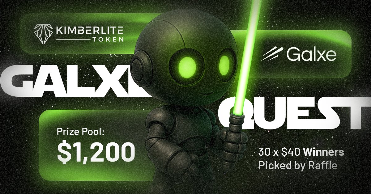 KimberliteToken's tweet image. 🚀Road to TGE Sprint: Join the KimberLite Galxe Quest! 💎 

Diamond hunters &amp;amp; crypto degens – gear up for our 10-day blitz with @GalxeQuest &amp;amp; @Galxe!

Simple social engagements to amp the TGE hype – like, retweet, and vibe with the community.

🏆30 Winners snag $40 each via…