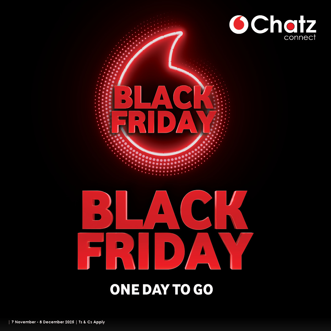 The Chatz Connect Black Friday switch is on.
Slide in today, grab your upgrade, and step out with new phone energy and value that makes sense. Shop now visit your nearest store. Limited stock. Big vibes.