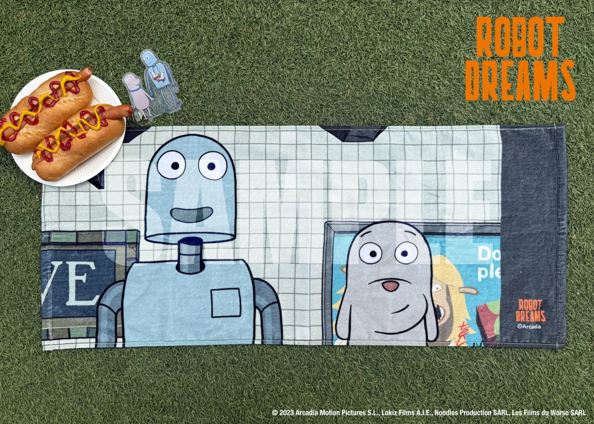 ／
『#ロボット・ドリームズ』
フェイスタオル受注販売中！
＼

ドッグとロボットが大きくプリント🤖🐶
スポーツや洗顔、料理など実用性抜群です◎
サイズ：340mm×800mm　

受注期間
～11/25日 23:59

▼ご購入はこちら
hmv.co.jp/product/summar…
※仕様、デザインの変更がある場合があります。