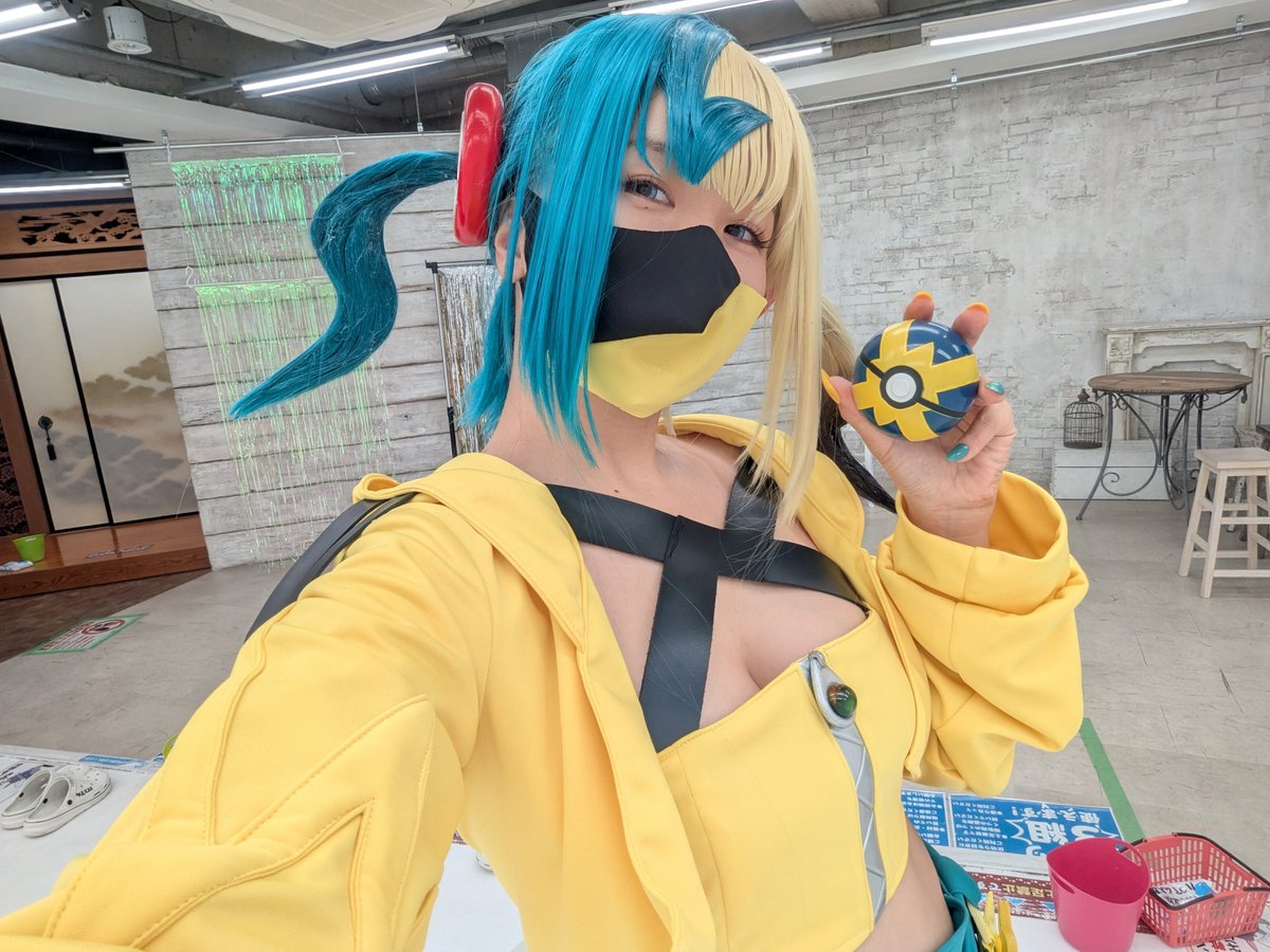 00_yazuki's tweet image. 【cos】
ポケモンZA　カナリィ
コスしてきたよ！
#cos
#cosplay
#コスプレ