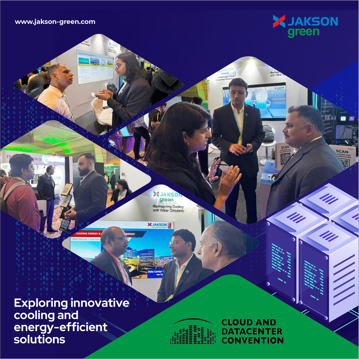 JaksonGreen's tweet image. Team Jakson Green is engaging with industry leaders, partners and innovators at the Cloud and Datacenter Convention 2025 in Mumbai, discussing the future of energy-efficient and sustainable data centre solutions

#JaksonGreen #DataCenters #TechnologyForGood #MumbaiCDC2025