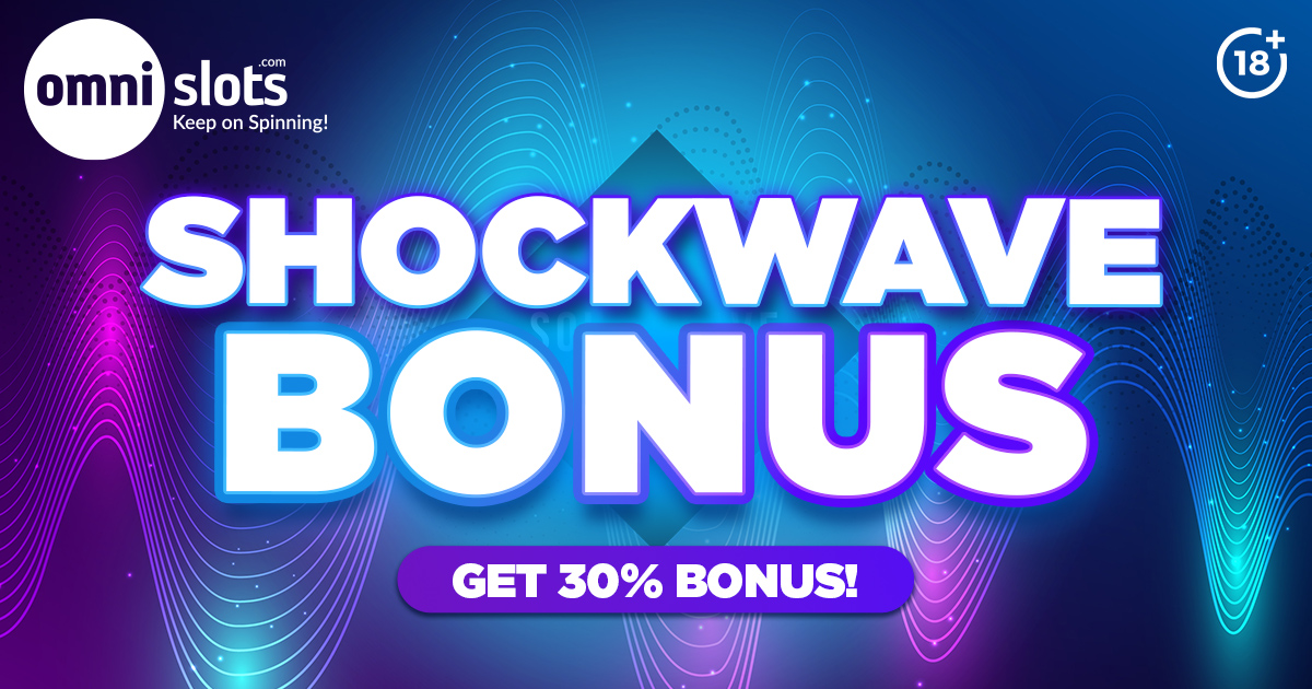 omni_slots's tweet image. The Shockwave is here! Get a 𝟯𝟬% boost and keep the action going strong.

Check it out for yourself here: omsl.co/8KK1Qo

18+ | Play responsibly

#Shockwavebonus #Friday #Omnislots