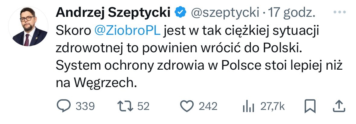 Mam taki sprytny plan: zero prywatnej opieki medycznej i zakaz leczenia w podlegających rządowi instytutach dla ministrów, wiceministrów i ich rodzin. Na początek na rok.
Nic nie przyspieszy reformy systemu ochrony zdrowia tak, jak wprowadzenie takiego „programu pilotażowego”.