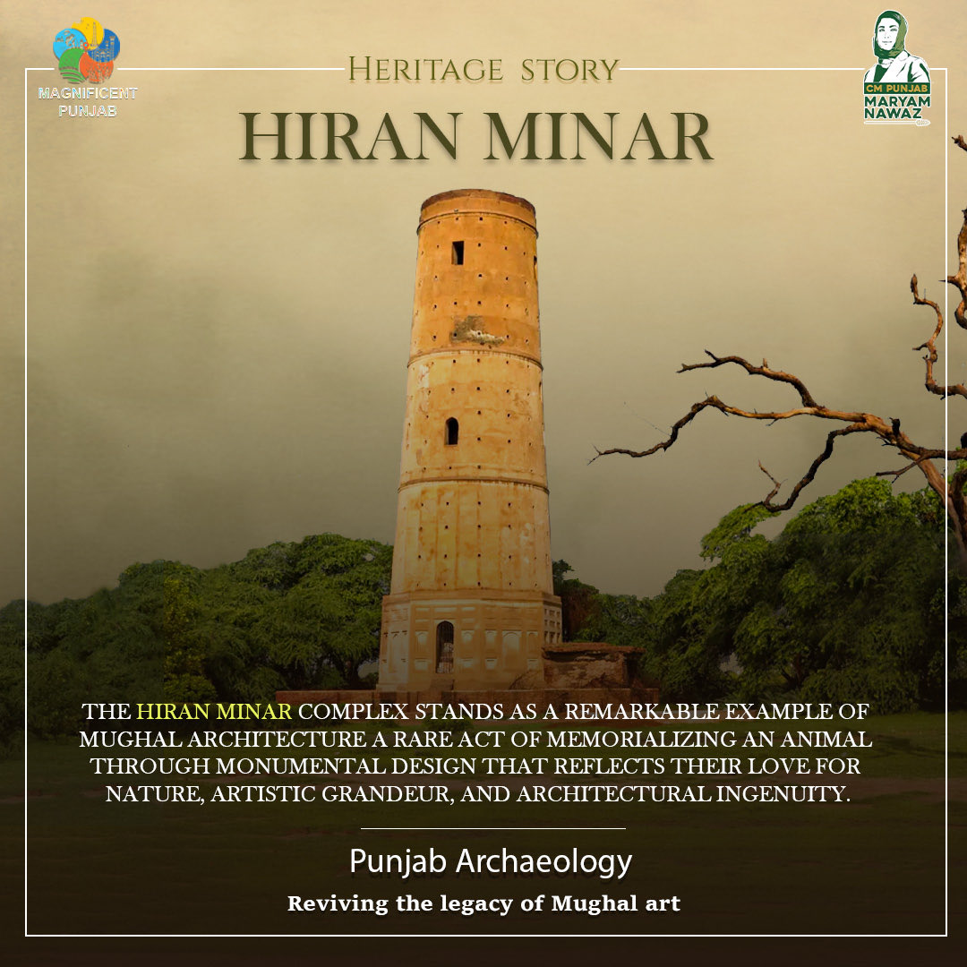 archaepunjab's tweet image. Where love meets architecture Hiran Minar stands as a tribute of its own kind, celebrating nature, art, and emotion.
#PunjabArchaeology #HiranMinar #MughalArchitecture #CulturalHeritage #PreservingHistory #HeritagePunjab #ArchitecturalLegacy