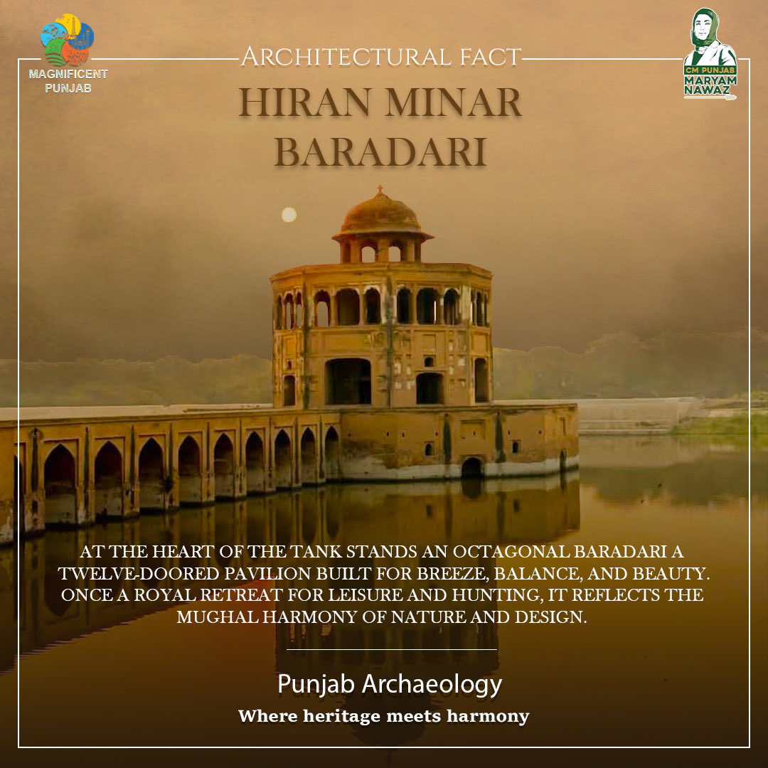archaepunjab's tweet image. Where love meets architecture Hiran Minar stands as a tribute of its own kind, celebrating nature, art, and emotion.
#PunjabArchaeology #HiranMinar #MughalArchitecture #CulturalHeritage #PreservingHistory #HeritagePunjab #ArchitecturalLegacy
