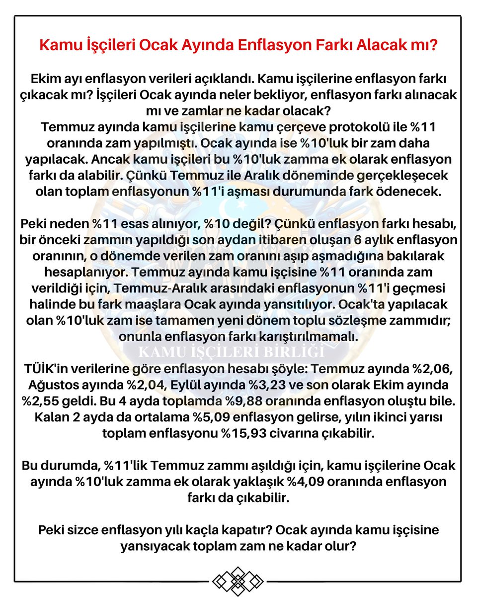 Kamu İşçileri Ocak Ayında Enflasyon Farkı Alacak mı?

📢 AİLEMİZE KATILIN: t.me/Kamuiscileri1

<a href="/RTErdogan/">Recep Tayyip Erdoğan</a> <a href="/isikhanvedat/">Prof. Dr. Vedat Işıkhan</a> <a href="/memetsimsek/">Mehmet Simsek</a> <a href="/turkiskonf/">TÜRK-İŞ</a> <a href="/hakiskonf/">HAKİŞ KONFEDERASYONU</a> <a href="/diskinsesi/">DİSK</a>
#Kamuişçileri #Kamuişçisi #işçi