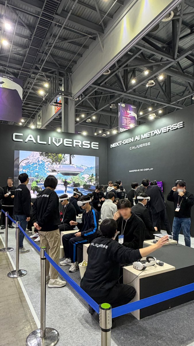 Caliverse_io's tweet photo. Last day at #DFS2025 💫
Thank you to everyone who visited the CALIVERSE booth!
See you again soon 👋

#CALIVERSE #DFS2025 https://t.co/4yiiygQTgY