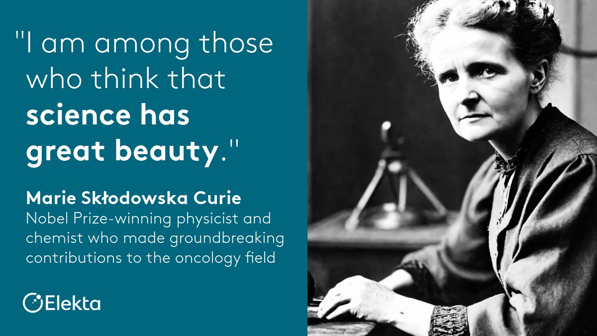 Today, on her 158th birthday, we honor Marie Skłodowska Curie, whose pioneering research in radioactivity paved the way for the use of radiation therapy in cancer care and the development of nuclear energy. As the first woman to win a Nobel Prize and the only person awarded in