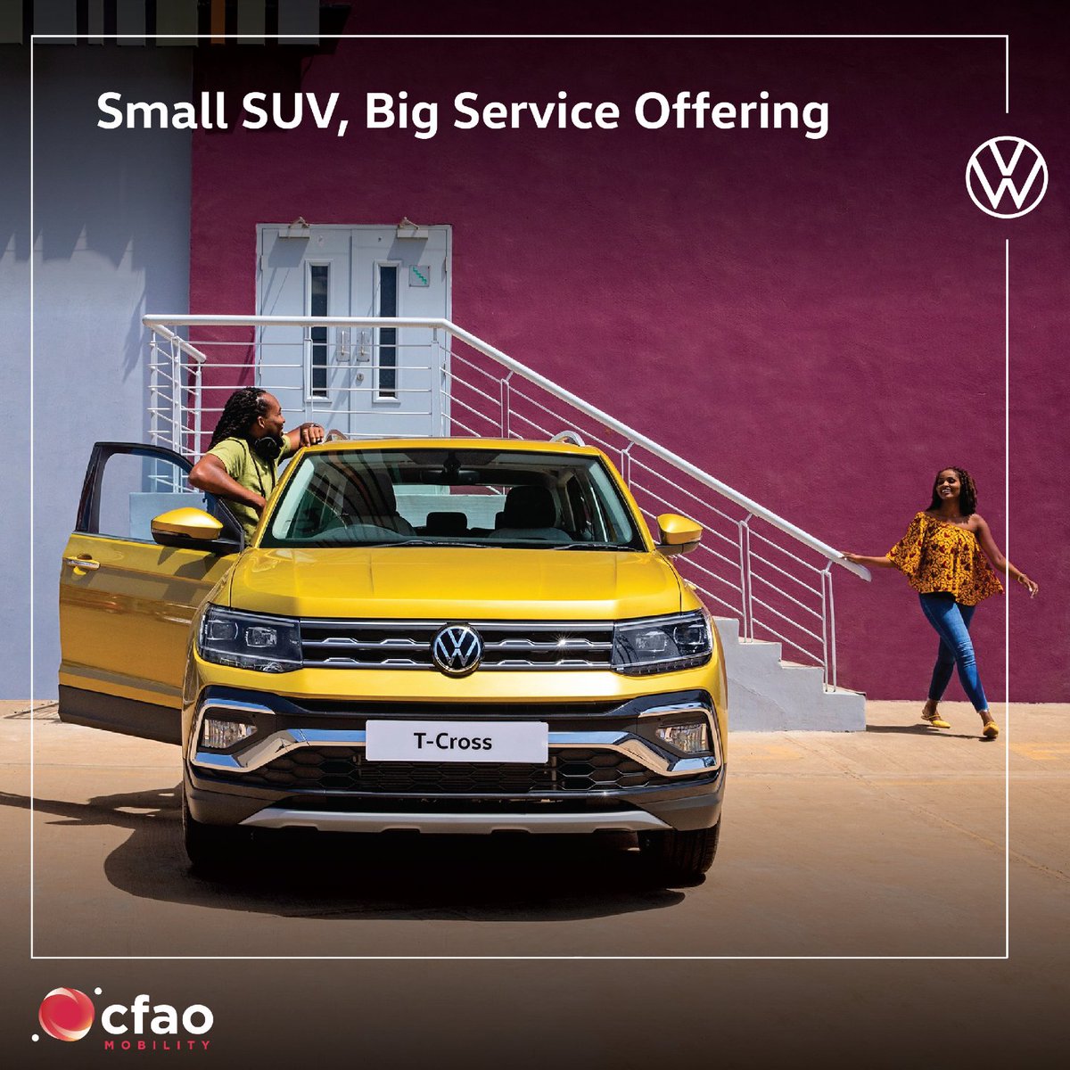 VW_CFAOKE's tweet image. The T-Cross is built to go the distance, and our aftersales service ensures it stays that way. With expert care and authentic parts, your SUV stays fun and dependable.

Call: 0700 766 660 | WhatsApp: 0110 121 032 | volkswagen-kenya.com

#CFAOMobility #Suzuki