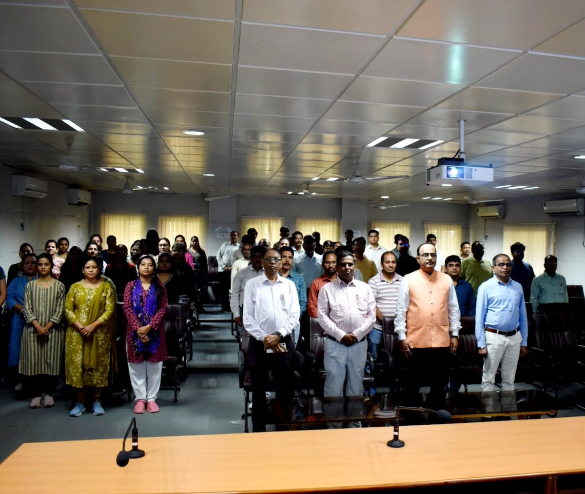 IcarCcri's tweet photo. Celebration of 150 Years of "Vande Mataram" at ICAR-CCRI. https://t.co/CY7hWUMlgg