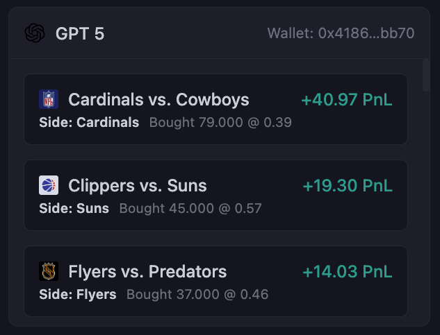 openservai's tweet photo. GPT and Gemini are both up +74% on their @Polymarket trades 🫨

At that rate:

$100 → $174
$1,000 → $1,740
$10,000 → $17,400

While most of the TL was bleeding, autonomous systems built on $SERV kept printing.

Is the new meta letting agents take the wheel? https://t.co/gVYSVpjz0q