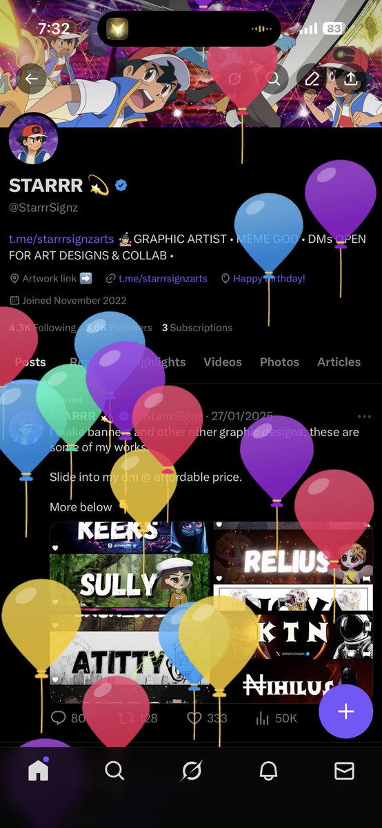 StarrrSignz's tweet image. Guess who got balloons today 👀 

New age, bless the lord for the gift of life always ❤️.. Your wishes, prayers and gifts are needed 🥹

Shower me with $$$ 🙂‍↔️🫂

AuYcvQpHp8EvN49RborB9VLohYyVp6fXSadJoCbJoYo5