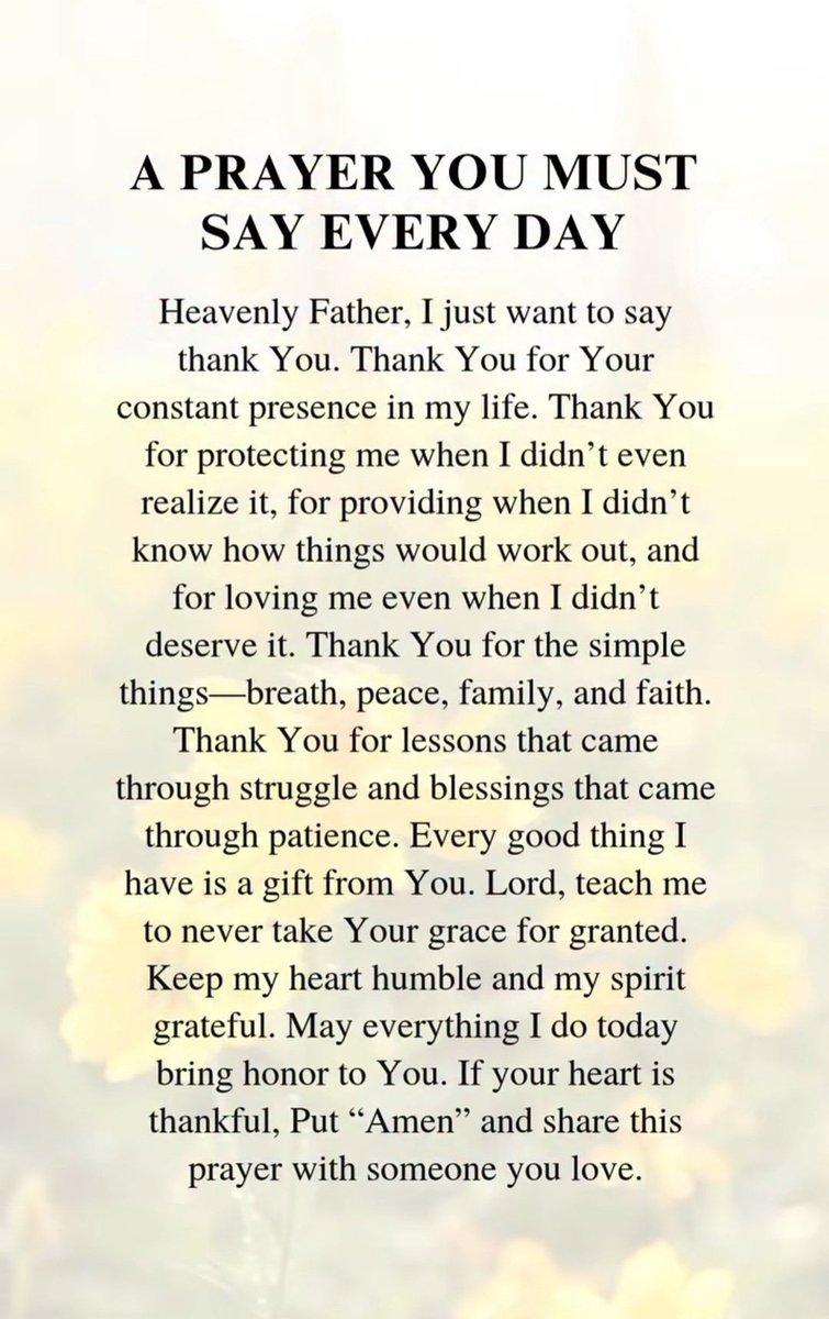 StayWithGod111's tweet image. A prayer you must say every day 🙏🏻