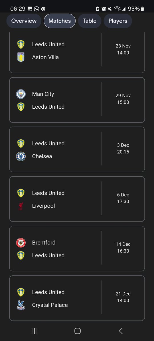 BenTorode4's tweet image. With what&apos;s coming up after this weekend until mid-January, Forest away on Sunday  feels like a must win. I&apos;ll be gobsmacked if we&apos;re not in the bottom 3 after Newcastle away.

MeRrY cHrIsTmAs 🤪🤪🤪🤪🤪 #LUFC