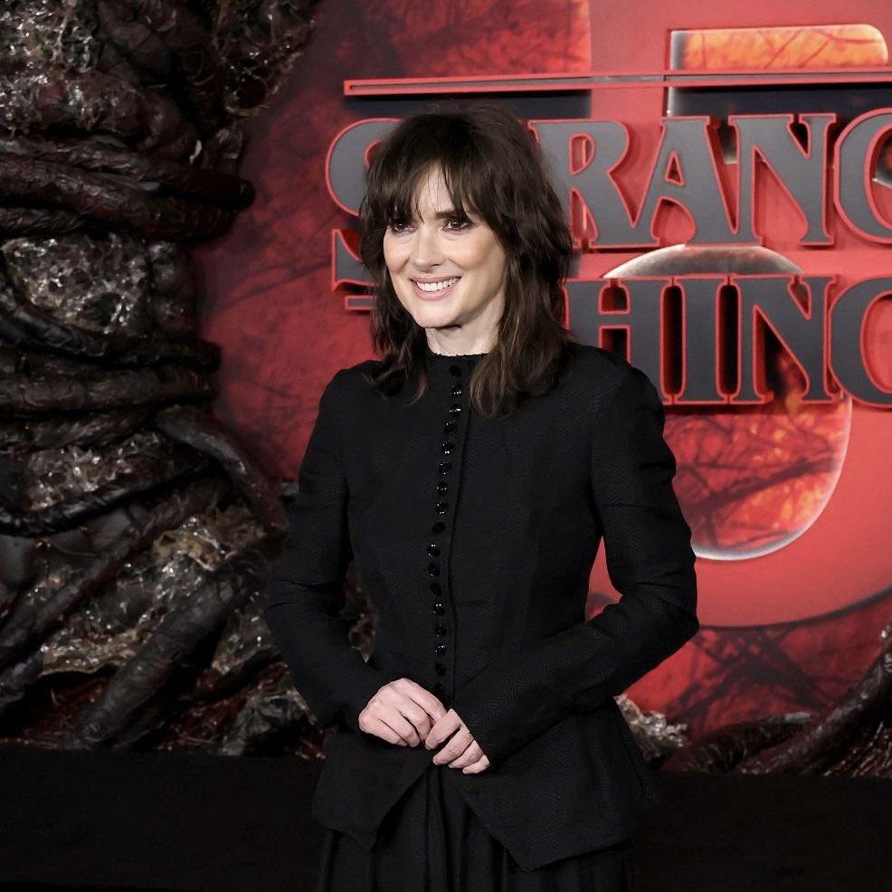 Winona Ryder at the Season 5 premiere of ‘STRANGER THINGS’.