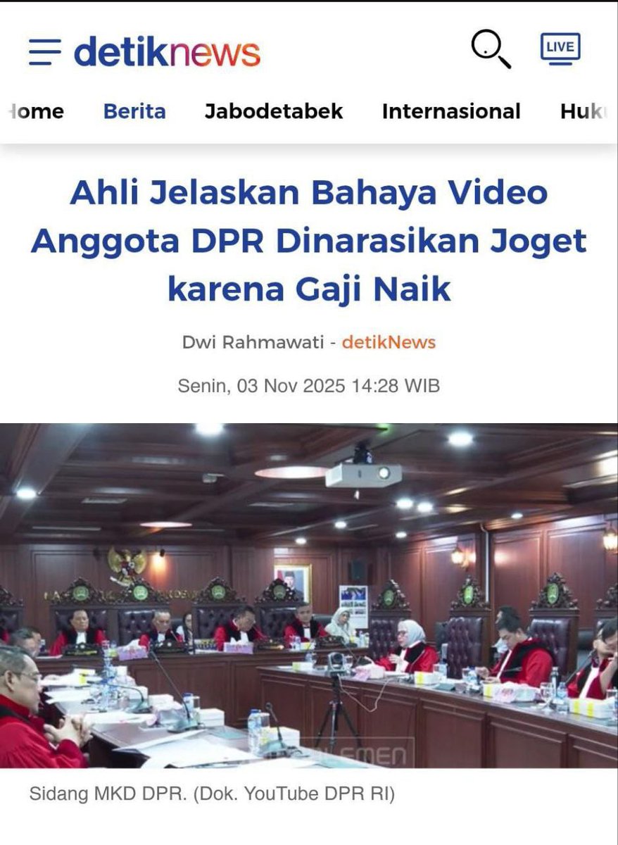 Menk_cold13's tweet photo. Sidang #VonisMKD membeberkan temuan penting: ada operasi politik di balik viralnya video Uya Kuya . Hoaks bukan sekadar kesalahan informasi, tapi bagian dari strategi kekuasaan. https://t.co/CWMIzPwPz9