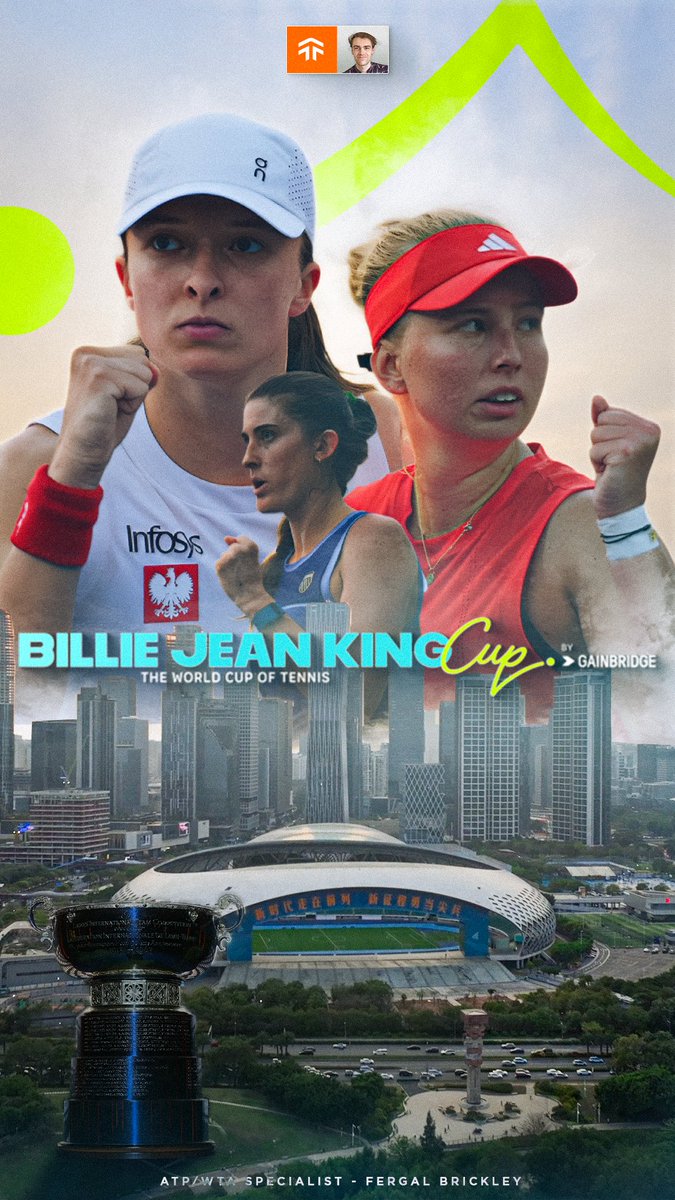 3 big winners in a row these WTA Finals for Tennis Titan Fergal Brickley!! 

With the BJK Cup Play-offs approaching Fergal is a must have on your team 👇
bit.ly/4cBmYWI