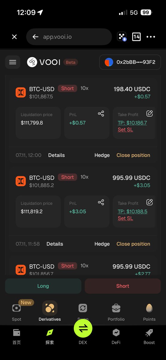 TerraceNg404's tweet photo. So much fun to use @vooi_io DEX

Light and Pro trading both have the best UI experience to users like me.

If you haven’t stacking your points. This is your time. https://t.co/xQSWAsRkXK