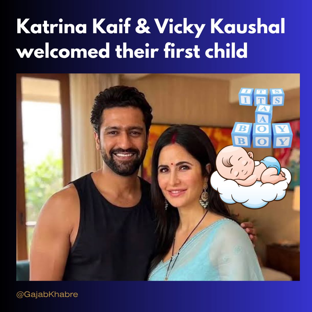 Katrina Kaif and Vicky Kaushal have reportedly welcomed their first child in London! 🇬🇧👶 Fans can’t keep calm as the couple begins this beautiful new chapter of their life together. 💫
#KatrinaKaif #VickyKaushal #gajabkhabre #KatrinaAndVicky