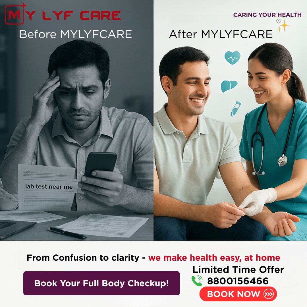 mylyfcare's tweet photo. Tired of health confusion? Get clarity and comprehensive care with My Lyf Care! 🩺 We deliver health solutions right to your doorstep, making it easy and stress-free.

See the "After My Lyf Care" difference for yourself!

Grab our Limited Time Offer on a Full Body Checkup! https://t.co/Ete4Jle5Yj