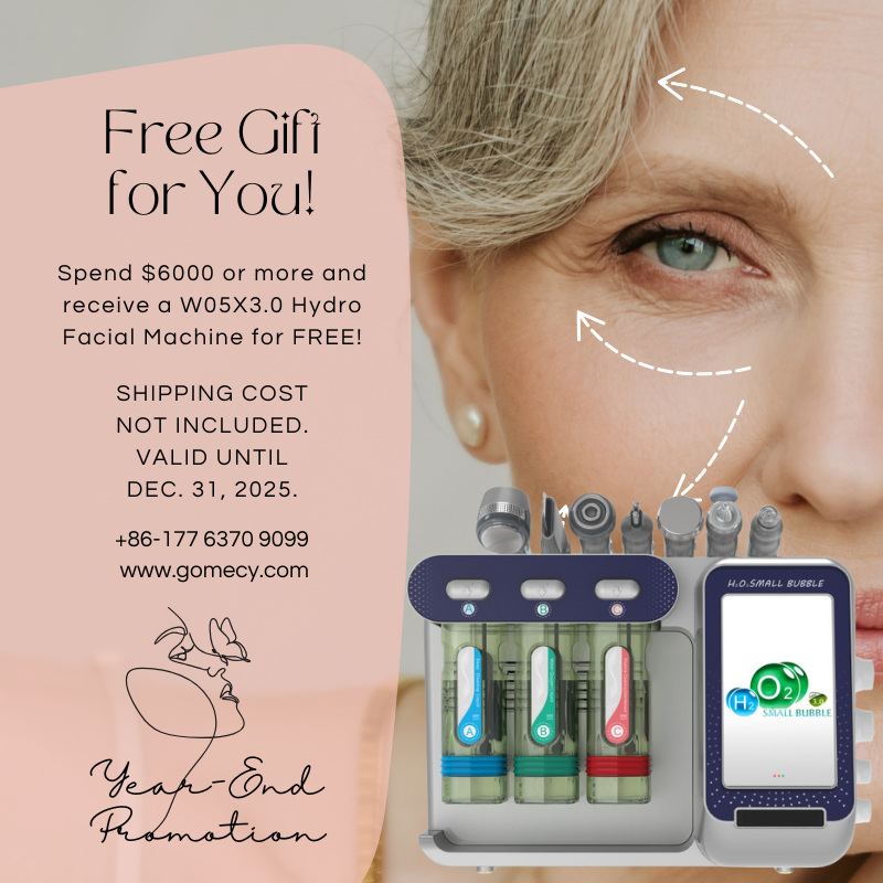 NGomecy9639's tweet image. Spend $6000+ and get a W05X3.0 Hydro Facial Machine absolutely FREE!
Your clients will love the deep cleansing power. 💧
🎁 Limited-time offer
📅 Valid until Dec. 31, 2025
#GOMECY #HydroFacial #BeautySalon #SpaMachine #YearEndSale #FreeGift #SkincareDevice