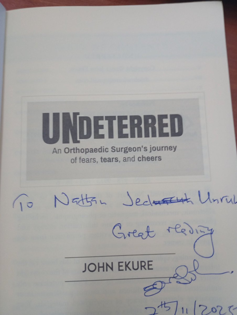 Nathan Jed Unruh gets his copies of Changing Our World and Undeterred as he heads to New Mexico 👌