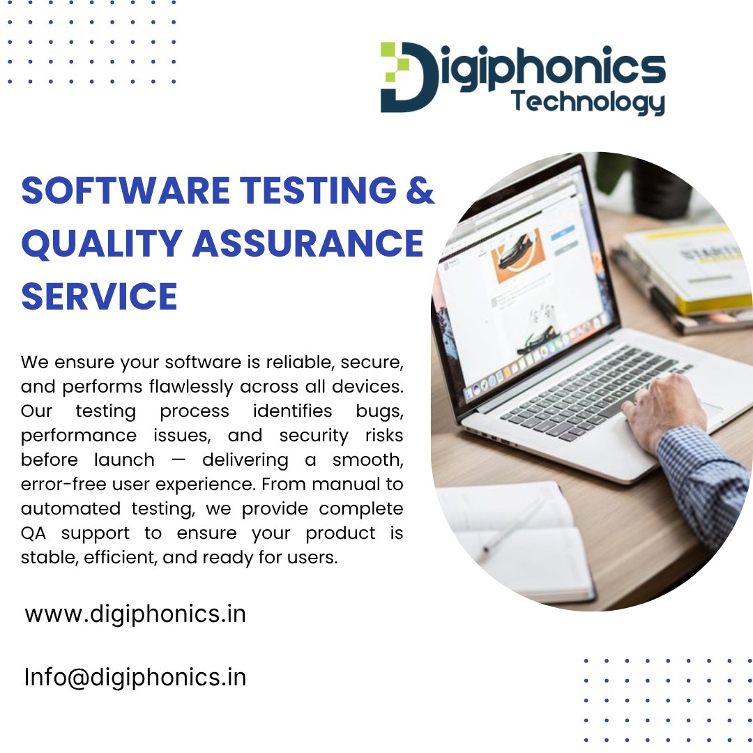 digiphonics23's tweet image. Deliver software that users can trust.
Our testing ensures your product is fast, secure, and completely error-free before launch.

#SoftwareTesting #QualityAssurance #QAServices #BugFreeSoftware