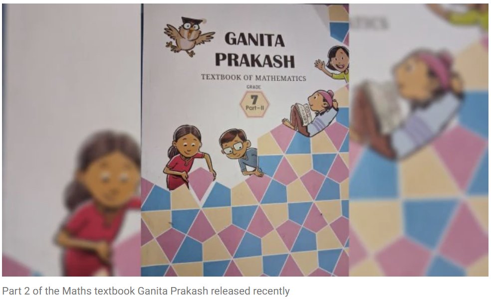 New NCERT Class 7 Maths Book Traces Algebra &amp; Geometry to Ancient India 

The newly released NCERT Class 7 Mathematics (Ganita Prakash – Part 2) highlights India’s pioneering role in the development of algebra and geometry.

The textbook draws from Sanskrit texts and works of