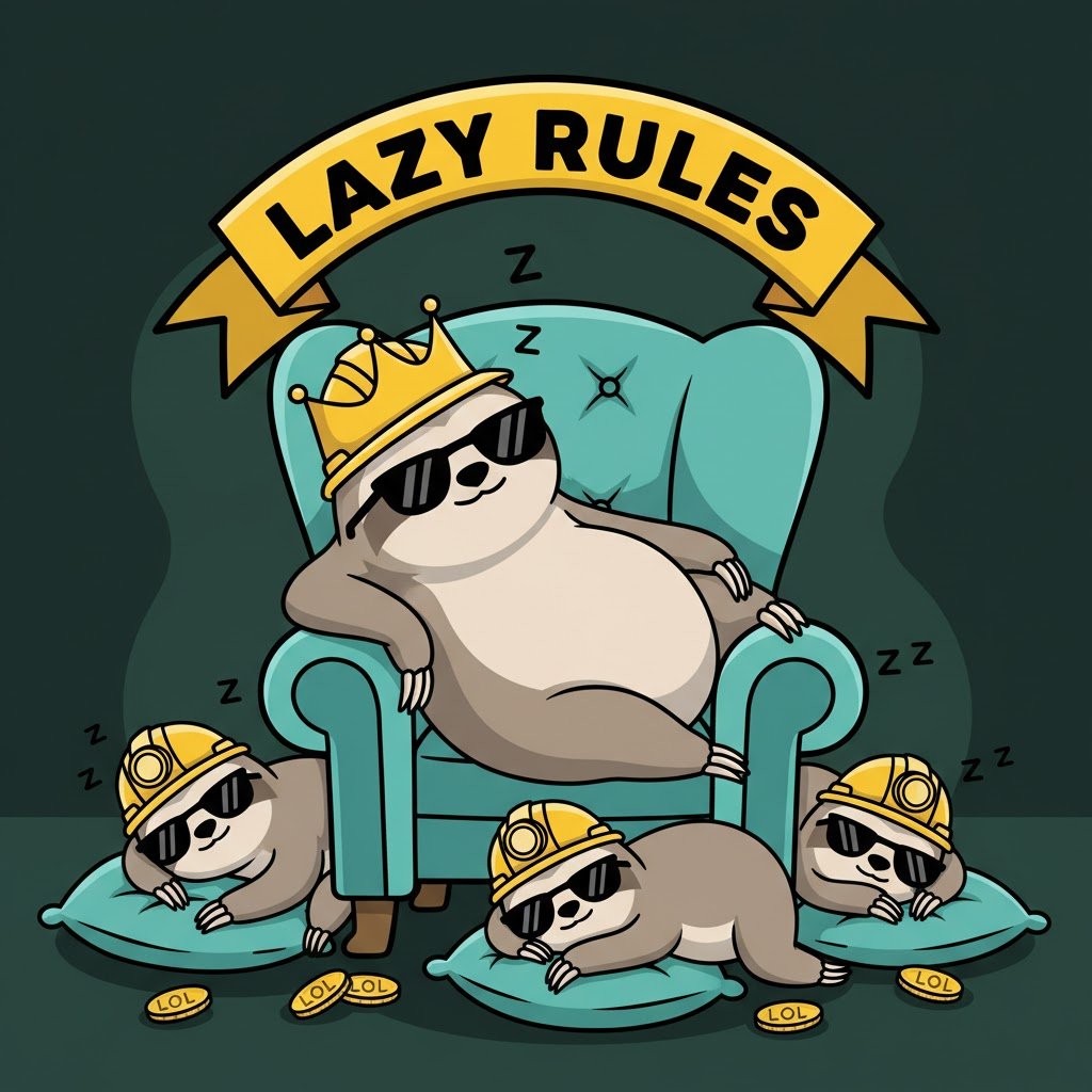 lazy memes rule even harder...

$LOL been sleeping on the ledger since day 1

mining tokens while the whole XRP meme community naps together

we're not just ruling... we're barely awake while doing it

#XRPLmemes #LazyRevolution