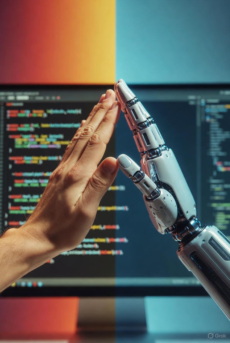 Innocent_Big_i's tweet image. AI isn&apos;t replacing coders—it&apos;s supercharging them! Learn prompt engineering: &apos;Write a React component for a todo list with hooks.&apos; Boom, prototype in seconds. Future-proof your skills now. 🤖 #TechEducation #AIForDevs