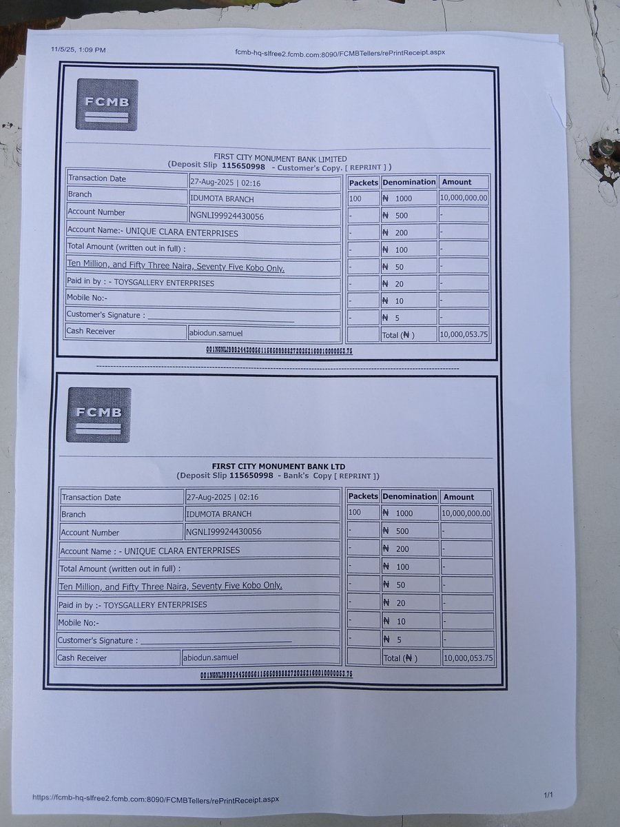 Ksmart29910038's tweet photo. @fijnigeria @cenbank ..please help me to investigate and prosecute the fraudsters...Mr Arinze received sum of 46,410,000 with fake receipts of dollars transaction from August 2025..he received the money to Unique Clara enterprises Providus bank 1305396731..and his phone number 08103010186. https://t.co/DEDqdgVxL4