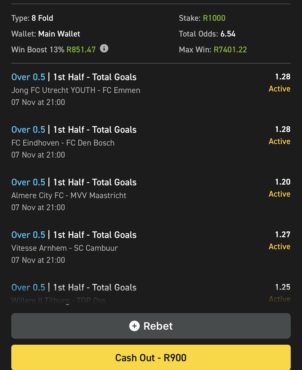 AlickLu96334248's tweet photo. ✅Win or lose — if you copy this bet, you’re guaranteed a Bonus on Saturday.

✅Just follow these 2 EASY steps:

1️⃣ Copy my bet slip👉🏽 https://t.co/7XnbZxRTTj

✅bet slip code 👉🏽541055

2️⃣ Place your bet of R5 or more.
🎁 The more you bet, the bigger your Bonus!

🆕 New to Easybet? Use code 👉🏽KING50 

✅and get a R50 Sign Up Bonus.

🔗 Join now:👉🏽 https://t.co/HqU6NKPatS

18+ | T&Cs apply.
