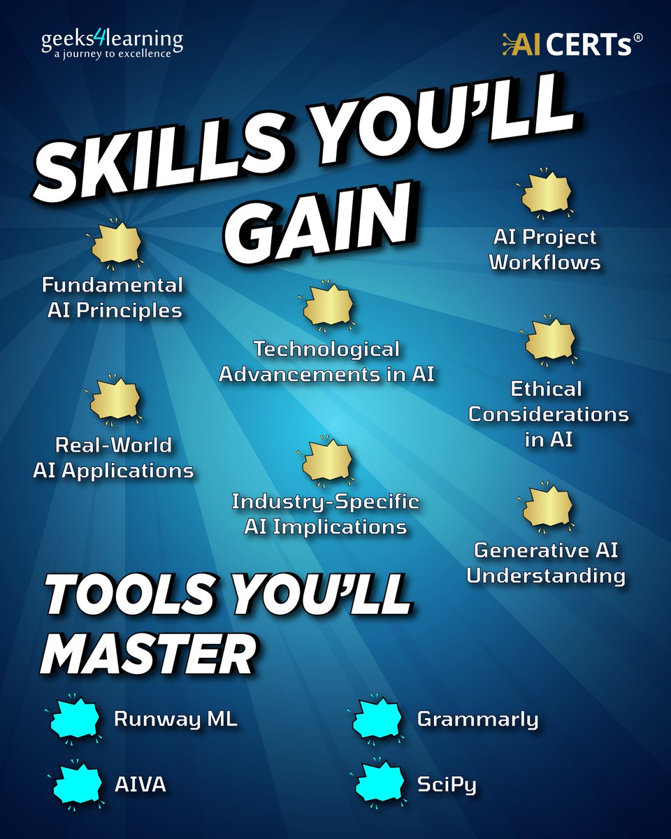 geeks4learning's tweet image. AI isn’t just for tech experts — it’s for everyone!

Start your AI journey today and lead with innovation and confidence.

🚀 Learn more at geeks4learning.com

#AIForAll #EmpowerYourFuture #LearnWithGeeks4Learning #geeks4learning #AICerts