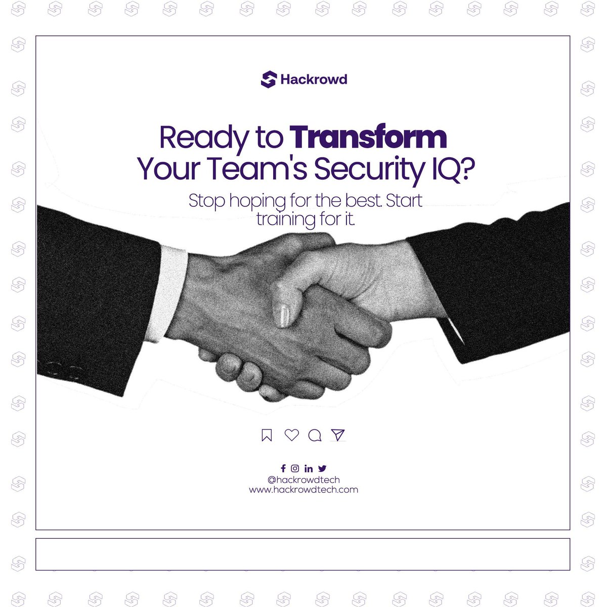hackrowdtech's tweet image. Your company’s security is only as strong as your team’s Security IQ.
Stop hoping for the best. Start training for it.
