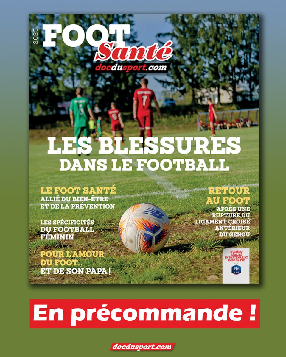 📢 NOUVEAU! FOOT SANTÉ 2025 : DISPONIBLE EN PRÉCOMMANDE ! 🏃‍♂️💥
🔥 Passionné.e.s de foot, ce numéro est fait pour vous ! 🔥
➡️ Un concentré d’expertise et de conseils.
🔗 A précommander jusqu'au 11 novembre inclus sur docdusport.com ici: docdusport.com/produit/foot-s…