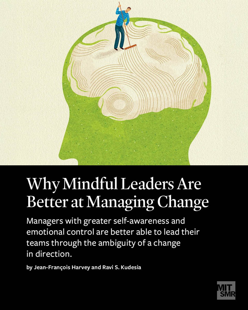 mitsmr's tweet image. Focused, emotionally aware managers are better equipped to lead in times of organizational change, research finds. mitsmr.com/474nZH8