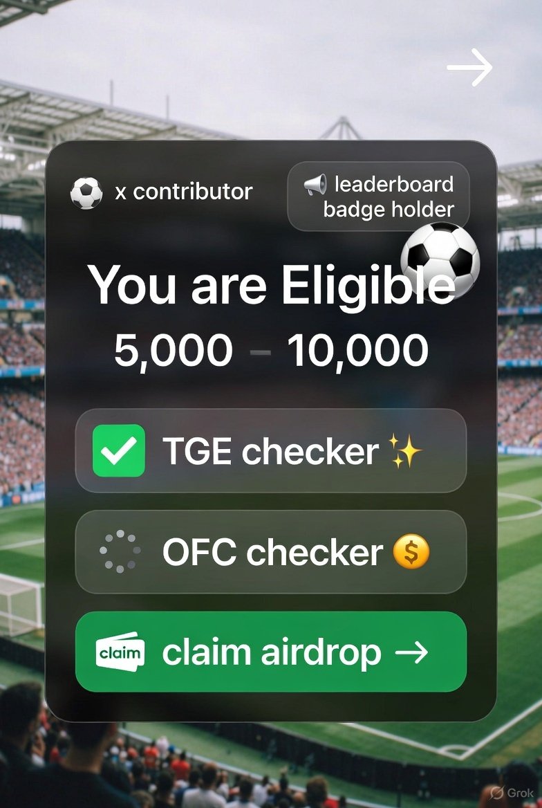 Noble_prince323's tweet image. ✅ Eligibility Criteria for $OFC 👇

1️⃣ Minimum 40-day streak 🗓️
2️⃣ Rank in Top 100K on the leaderboard 🏆
3️⃣ Minted badge secured 🪙
4️⃣ Tweeted about $OFC — real fans &amp;amp; supporters only 💬🔥

 👀
Drop your thoughts in the comments! 💭👇
#OFC #Airdrops