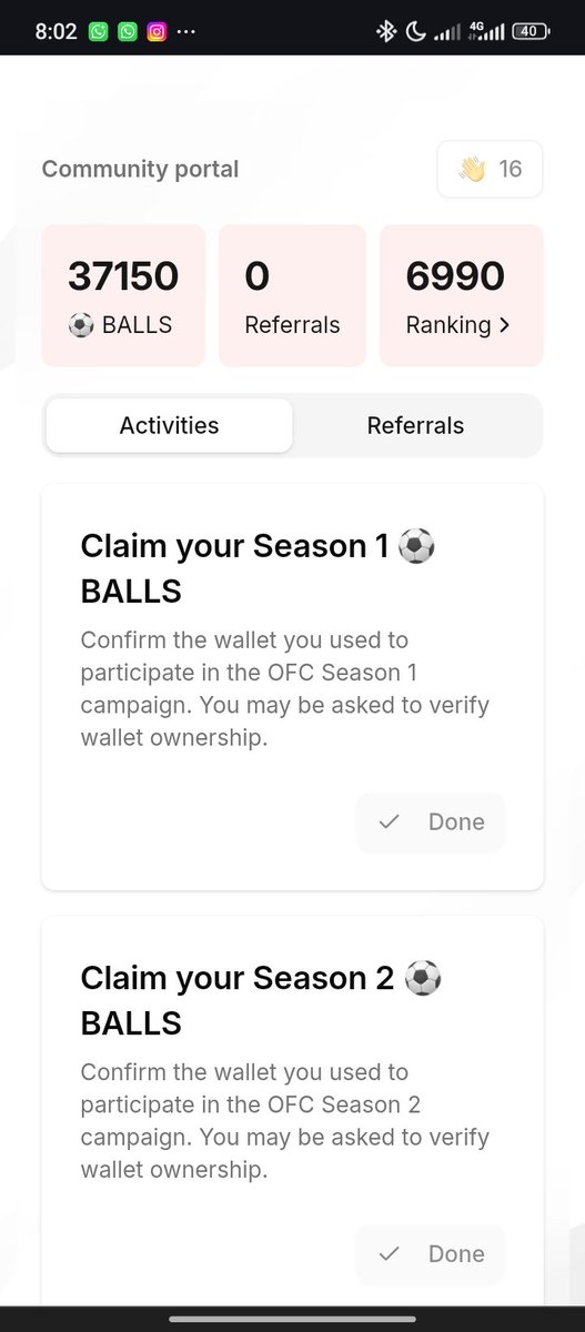 dc_cryptonite's tweet image. Better later than NEVER✨
Consistently tapping until $OFC TGE ✨️

Day 16th of claiming my balls @ofc_the_club 

Binance alpha ❌️
Kaito yapping  ❌️
Community ✅️

Consistency is the key @oxckris @0xfortizo @Omo_akin297

GM one football fans ⚽️🚀