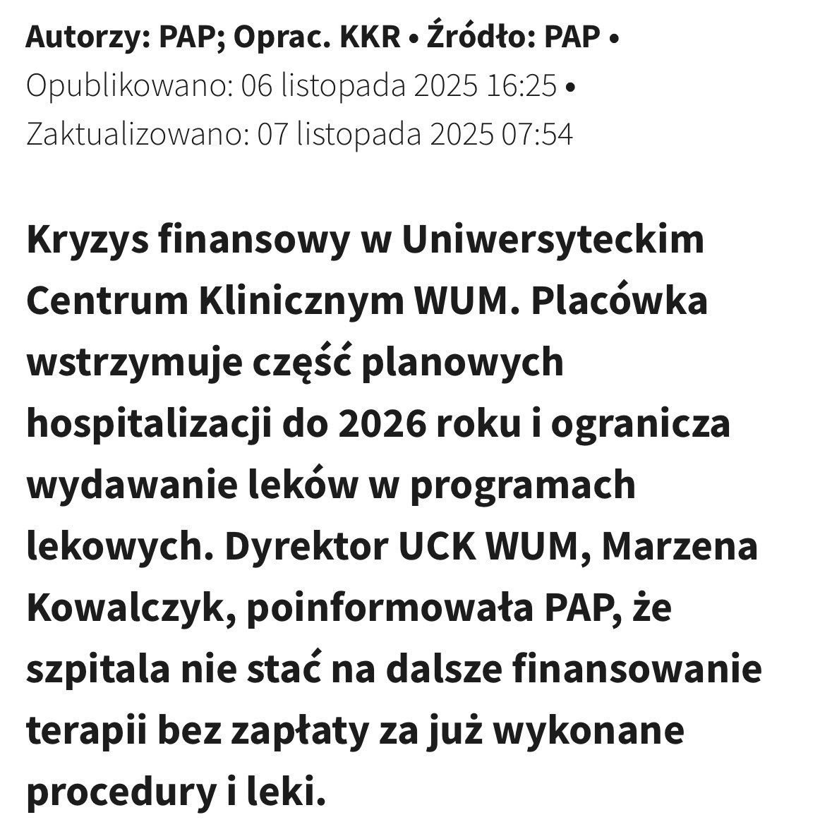 PatrykSlowik's tweet image. Tragedia tysięcy ludzi.
Emocjonujmy się dalej politycznym teatrem. Przynajmniej ci, którzy akurat nie potrzebują leczenia.