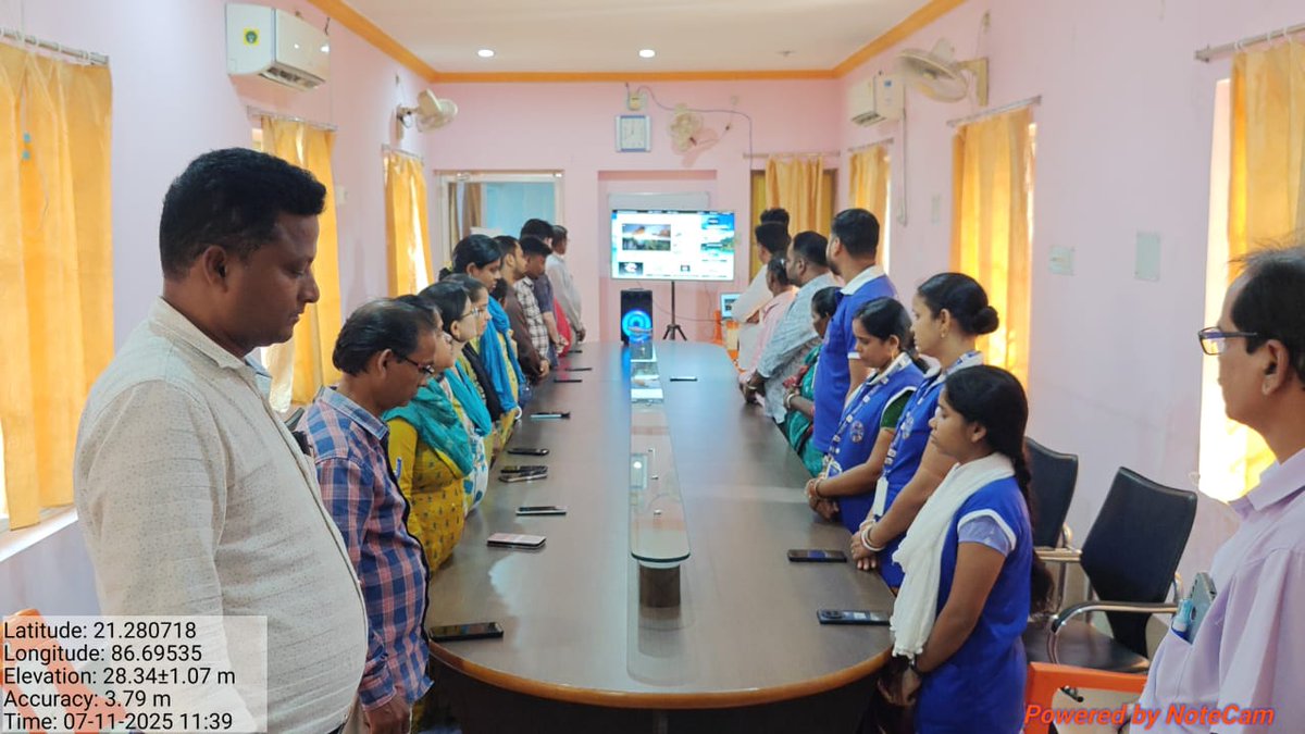 Observation of 150 years completion of National Song Vande Mataram on behalf of Soro Municipality.