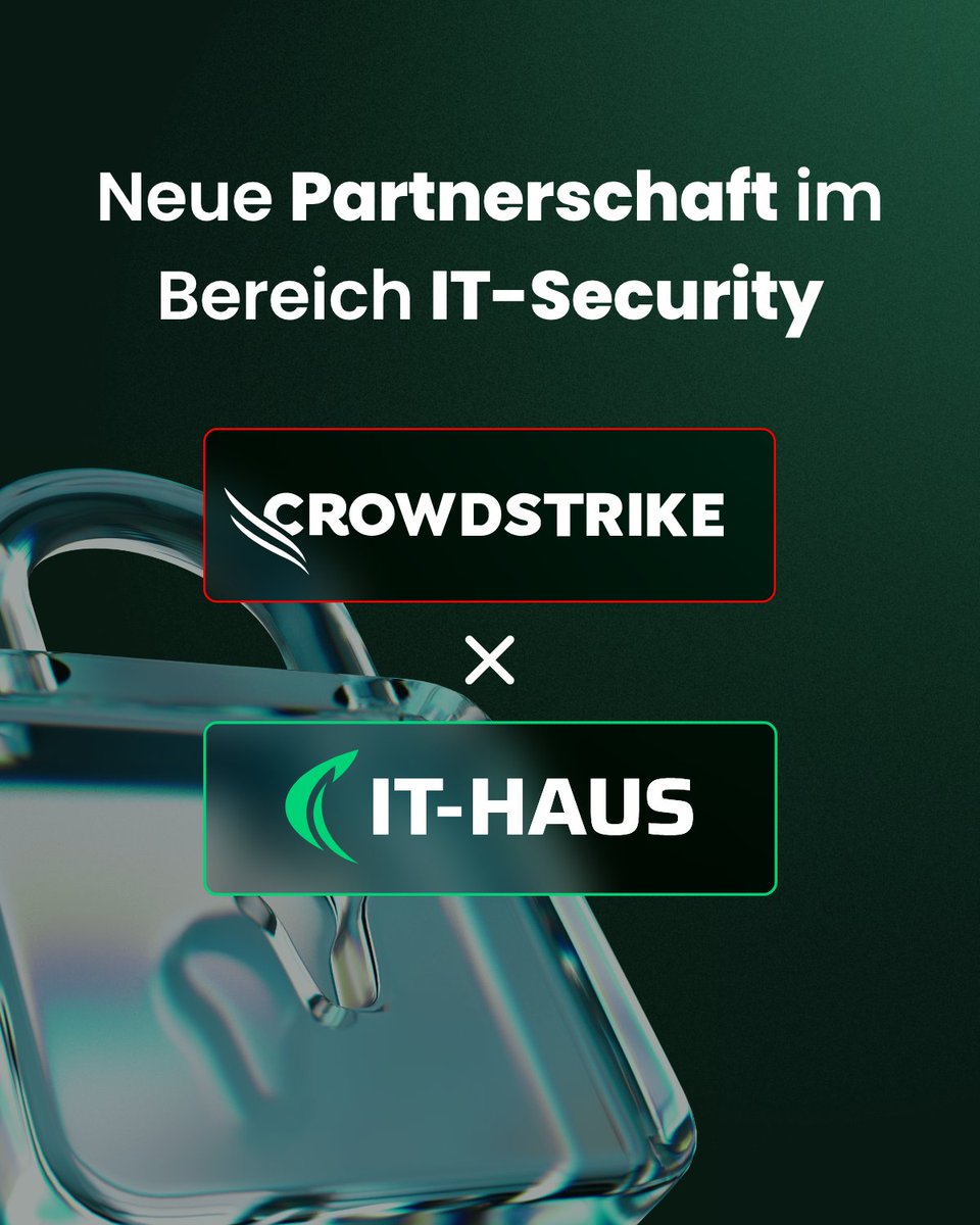 it_haus's tweet photo. Wir freuen uns, unsere neue Partnerschaft mit CrowdStrike bekanntzugeben – einem der führenden Anbieter im Bereich Cybersecurity und Threat Intelligence 🔐💡

Das ermöglicht uns, Kunden im Mittelstands- und Enterprise-Umfeld umfassender gegen  Cyberbedrohungen zu schützen 🤝 https://t.co/JFPrpM1VyJ